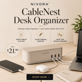 NIVORA™ CableNest Desktop Cable Organizer